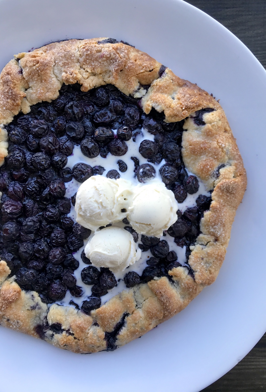 blueberry galette glutenfree + eggfree zenbelly