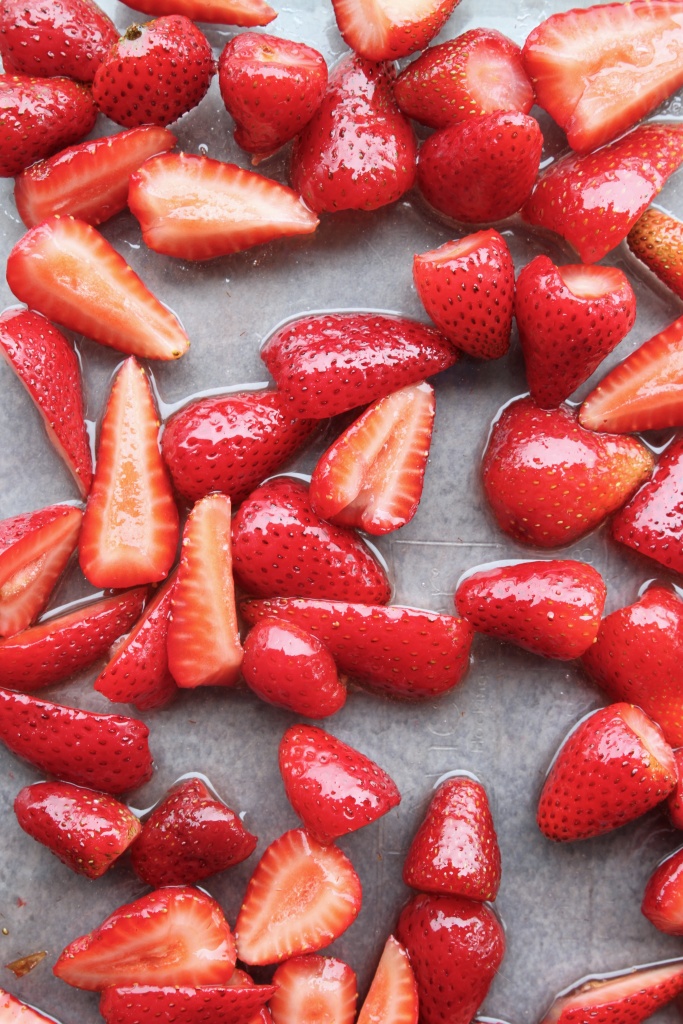 honey roasted strawberries