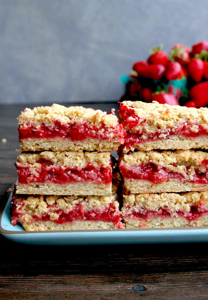 strawberry oatmeal bars