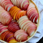 nectarine custard tart