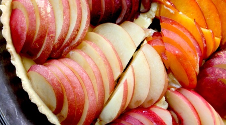 Nectarine Custard Tart