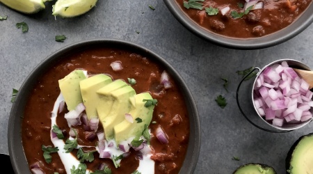 simple smoky black bean soup