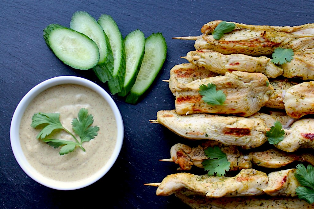 thai chicken skewers