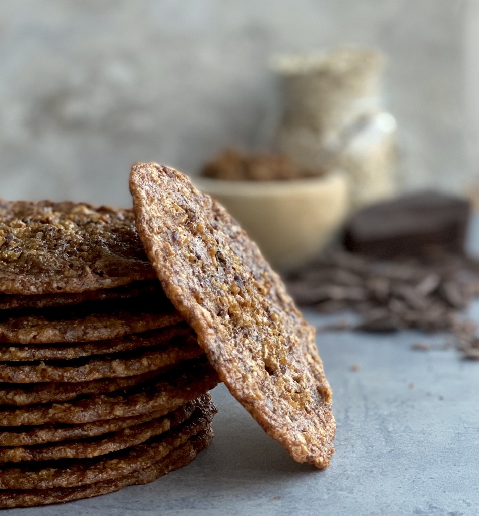 chocolate oatmeal florentine cookies