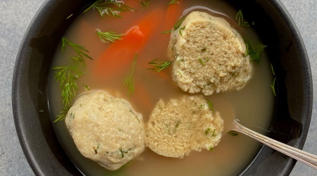 light and fluffy gluten-free matzo balls (gluten-free, lower carb)