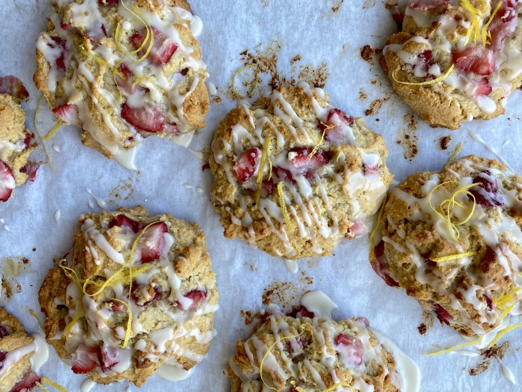 strawberry drop biscuits