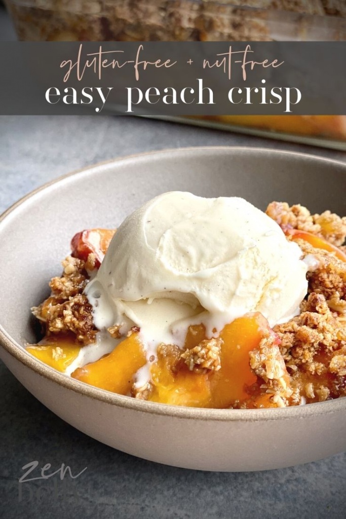 easy peach crisp (gluten-free + nut-free)